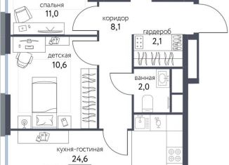 Продаю 3-ком. квартиру, 63.3 м2, Москва, ВАО, Тагильская улица, 4В