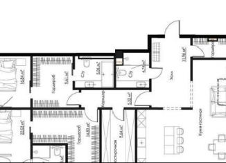 Продам квартиру свободная планировка, 152.5 м2, Воронеж, Ленинский район, Кольцовская улица, 35