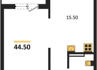 Продаю 1-ком. квартиру, 44.5 м2, Новосибирская область, Кедровая улица, 80/3