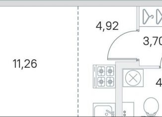 Продаю квартиру студию, 25.3 м2, Ленинградская область