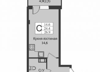 Продается квартира студия, 29.3 м2, Всеволожск