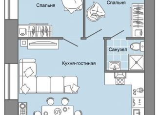 Продажа 3-комнатной квартиры, 69 м2, село Первомайский, улица Строителя Николая Шишкина, 11/2