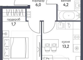 Продаю 1-ком. квартиру, 38.3 м2, Москва, Бульвар Рокоссовского, Тагильская улица, 4В