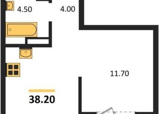 1-ком. квартира на продажу, 38.2 м2, посёлок Озёрный, Кедровая улица, 80/3