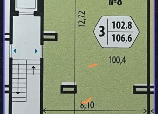 Продаю 1-комнатную квартиру, 102.8 м2, деревня Солослово, микрорайон 1/1, 4