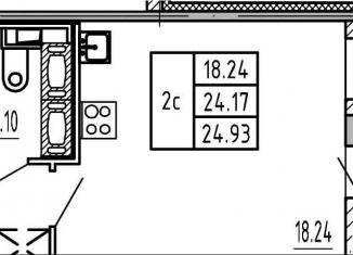 Продаю квартиру студию, 24 м2, Санкт-Петербург, Арцеуловская аллея, муниципальный округ Коломяги