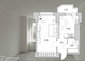 Продается 1-комнатная квартира, 41.3 м2, Санкт-Петербург, улица Кустодиева, 7к1, Выборгский район