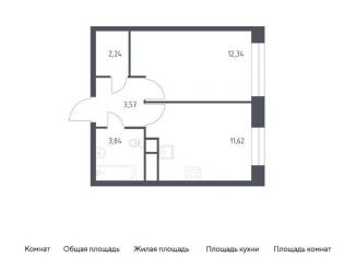 Продам 1-ком. квартиру, 33.6 м2, Балашиха, жилой квартал Новоград Павлино, к8