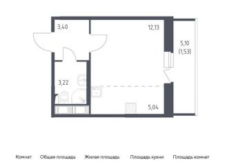 Квартира на продажу студия, 25.3 м2, Колпино, жилой комплекс Новое Колпино, к39