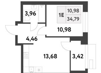 Продаю однокомнатную квартиру, 34.8 м2, Москва, 6-я улица Лесные Поляны