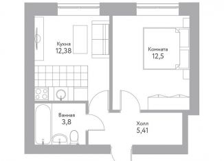 Продам 1-ком. квартиру, 34.6 м2, Воскресенск, улица Ломоносова, 98