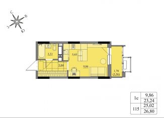 Квартира на продажу студия, 25 м2, Ижевск