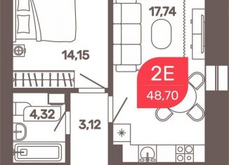 2-комнатная квартира на продажу, 48.7 м2, Чита