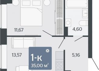 Продаю 1-комнатную квартиру, 35 м2, Свердловская область