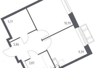 Продается 1-комнатная квартира, 35.8 м2, село Лайково