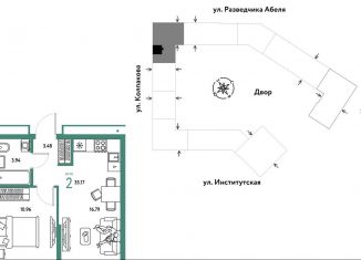 Продаю 2-ком. квартиру, 35.2 м2, Мытищи