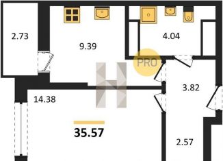 Продается однокомнатная квартира, 35.6 м2, Ростов-на-Дону, Октябрьский район