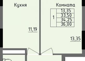 Однокомнатная квартира на продажу, 34.3 м2, Ижевск, улица Луначарского