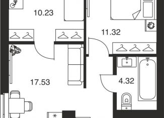 Продается 2-комнатная квартира, 47.2 м2, 