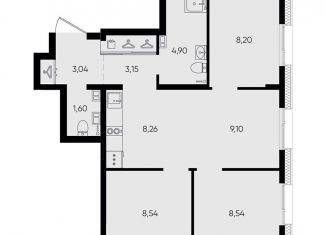 Продаю 4-ком. квартиру, 55.3 м2, Иркутск