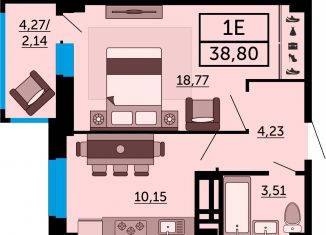 Однокомнатная квартира на продажу, 38.8 м2, Ростов-на-Дону