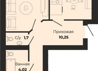 Продается 2-ком. квартира, 66 м2, Калининград, Московский район, Борисовский бульвар