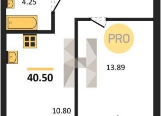 Продается 1-ком. квартира, 40.5 м2, Новосибирская область