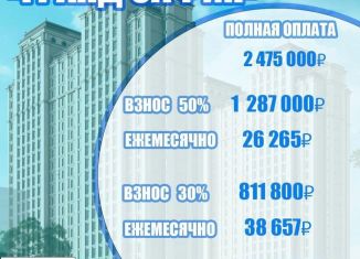 Квартира на продажу свободная планировка, 33 м2, Грозный, улица Нурсултана Абишевича Назарбаева, 88