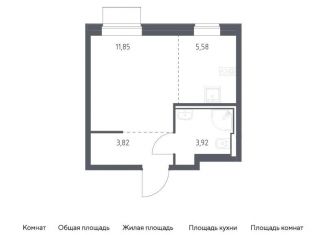 Квартира на продажу студия, 25.2 м2, Москва, метро Борисово, жилой комплекс Квартал Домашний, 2