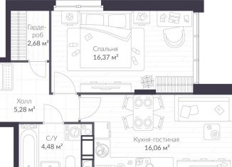 Продается 1-ком. квартира, 44.9 м2, Сертолово