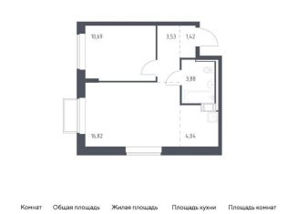 Продажа 1-ком. квартиры, 40.4 м2, посёлок Мирный, жилой комплекс Томилино Парк, к6.1, ЖК Томилино Парк