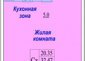 Продается квартира студия, 33.6 м2, Новосибирская область, улица В. Высоцкого, 144/1