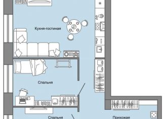 Продается 3-ком. квартира, 67 м2, село Первомайский, ЖК Знак, улица Строителя Николая Шишкина, 11/2