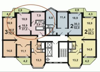 Однокомнатная квартира на продажу, 36.4 м2, Москва, Пятницкое шоссе, 16