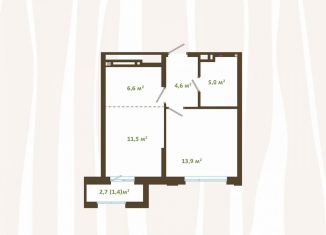 Двухкомнатная квартира на продажу, 43 м2, Новокузнецк, улица Зорге, 17