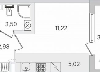 Продаю квартиру студию, 24.7 м2, Пушкин