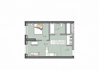 Продаю 1-ком. квартиру, 34.6 м2, Екатеринбург, Ленинский район, улица Печатников, 5