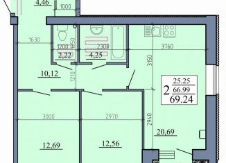Продам 2-ком. квартиру, 69.2 м2, Рыбное