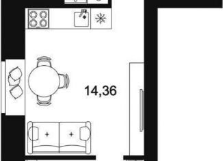 Продается 1-комнатная квартира, 32.4 м2, Тюмень, Калининский округ, улица Революции, 228к4