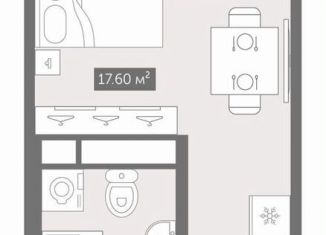 Квартира на продажу студия, 25.6 м2, деревня Новое Девяткино