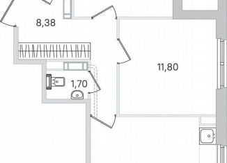 Продажа 2-ком. квартиры, 57.8 м2, Пушкин