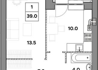 Продаю однокомнатную квартиру, 39 м2, Ярославль, улица Шевелюха, 128