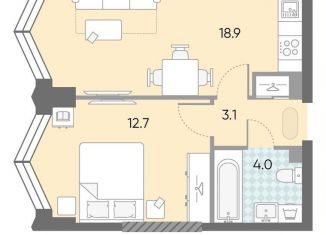 Продажа 1-ком. квартиры, 38.7 м2, Москва, ЖК Зиларт, 21/22, метро ЗИЛ