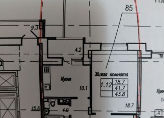 Продаю однокомнатную квартиру, 43.8 м2, Чувашия, Советская улица, поз27