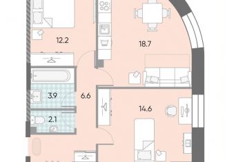 Продажа 2-ком. квартиры, 58.1 м2, Москва, ЖК Зиларт, 18/19/27, метро ЗИЛ