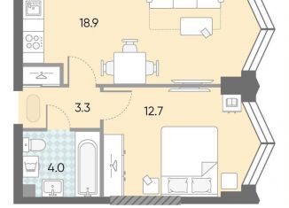 Продажа однокомнатной квартиры, 38.9 м2, Москва, ЖК Зиларт, 21/22, метро ЗИЛ