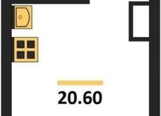 Продаю квартиру студию, 20.6 м2, Воронеж, улица Шибилкина, 5