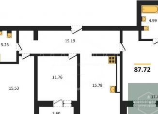 Продаю 3-комнатную квартиру, 87.7 м2, Калининград, Арсенальная улица, 31к4