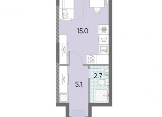 Квартира на продажу студия, 22.8 м2, Москва, ЖК Зиларт, 18/19/27, метро ЗИЛ