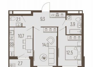 Продаю 2-ком. квартиру, 53.9 м2, Пермь, Подлесная улица, 55А